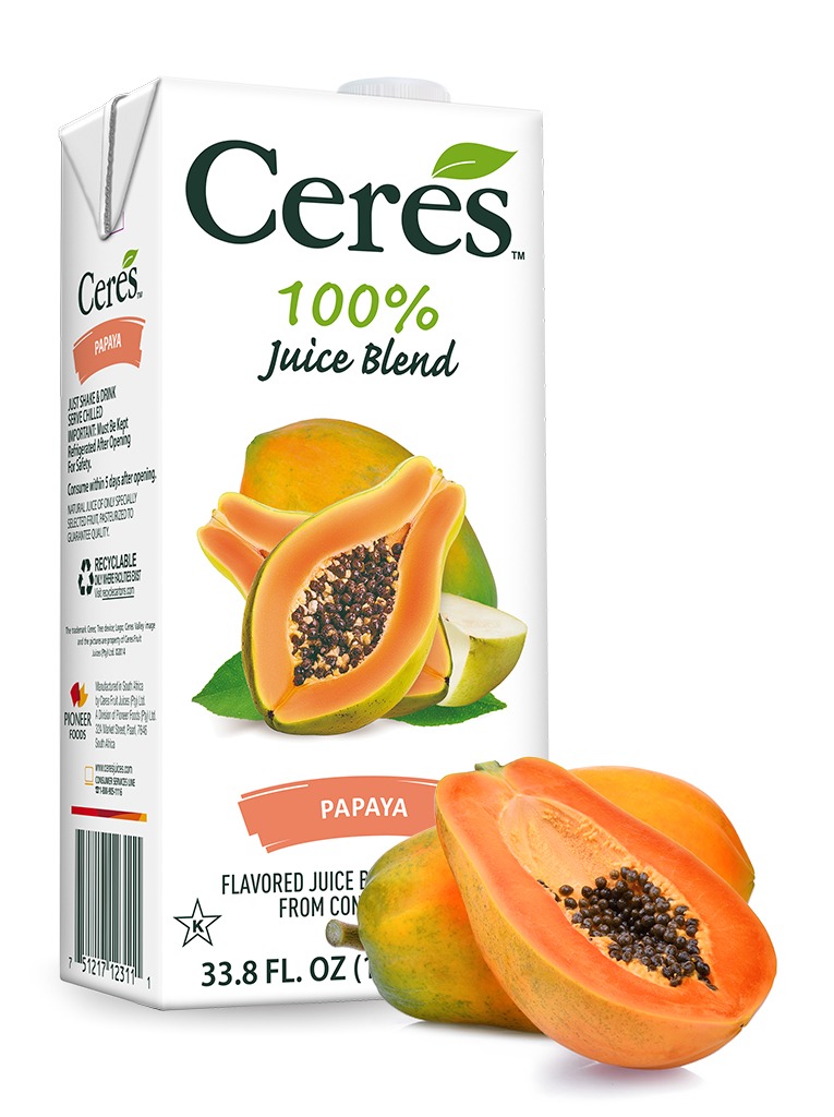 Ceres Papaya Fruit Juice Blend: 100% Natural, Refreshing, and Delicious